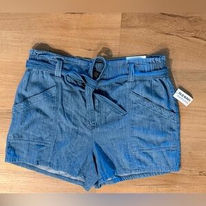 Old Navy Women's Tie-Waist Blue Jean Shorts women’s size M New